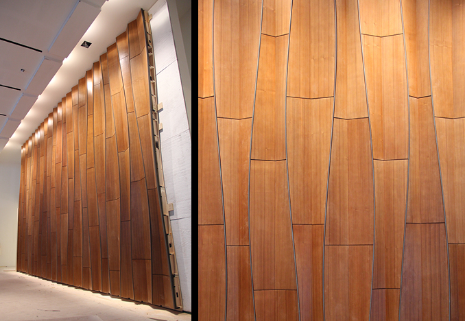 Wall Panels being installed